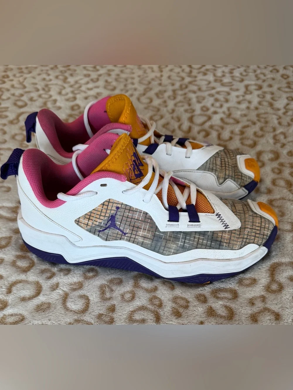 Jordan One Take 4 White Purple-Gold Shoes  Men’s Size: 8 / Women’s 9.5